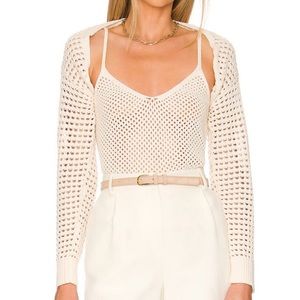 COPY - Sammy Tank & Shawl in Ecru